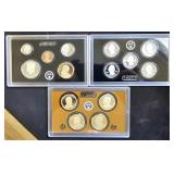2013 US Mint Silver Proof Set - 5 Coins 2 Silver,