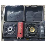 2 portable propane stoves