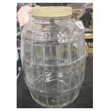 Vintage Glass Jar -Counter Top Pickle  14" Tall