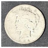 1922 D Silver Peace $1 Dollar Coin