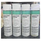 4 Cans Layout Fluid Remover BD1537