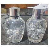 2 Lots of 1 ea Vials of Silver Flakes