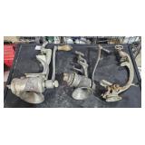 3 vintage meat grinders