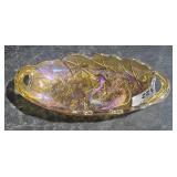 Marigold Carnival Oval Dish 9 1/2" Long x 1 3/4" T