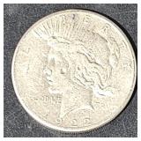 1922 S Silver Peace $1 Dollar Coin