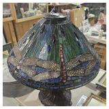 Dale Tiffany, Inc. stamped stain glass lamp shade