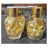 2 Lots of 1 ea Vials of Gold Flakes