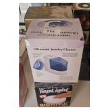 Jewelry cleaner, nail dryer, light