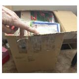 Box full of Christmas themed cards