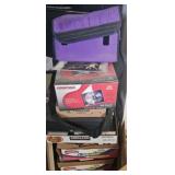 Whole stack of cassette tapes and CD jewel cases