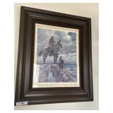 Wagon train western wall print