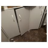 4 white small Cabinets in the closet-  cabinets