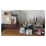 All the items on top of the dresser