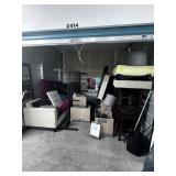 2414 upstairs unit 10 x 10.      Couch, bedframe,