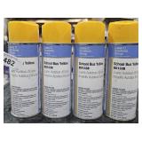 4 cans school bus yellow spray paint