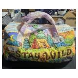 New VW bus theme stay wild overnight bag