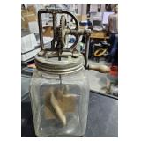 Vintage butter Churn, glass is broke