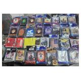 Several bags of card holders