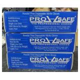 3 Pro-Safe powder free disposable nitrile gloves