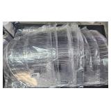 10 plastic protective face shields