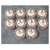 (10) 2" abrasive flap wheels
