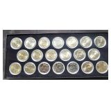 Box w/ 20 Kennedy Half Dollars 2004-2013 P&D Mints