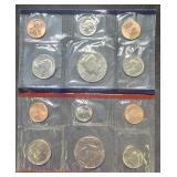 1990 Uncirculated Coin Set P & D Mint Marks 5 Coin
