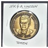 JFK & Lincoln Token