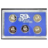 2004S US Mint 50 State Proof Set 5 Coins No Sleeve