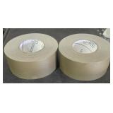 2 Rolls 3" Wide Tape, Packing, Waterproof Olive