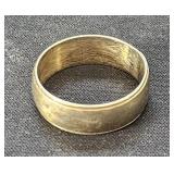 14KT GOLD BAND RING  7.45 GRAMS, SZ 12.5