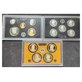 2013 US Mint Silver Proof Set- 5 Coins, 5 State