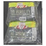 Bag w/ 5 Hi-Visibility Mesh/Solid Surveyors Vest