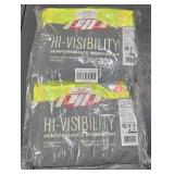 Bag w/ 5 Hi-Visibility Mesh/Solid Surveyors Vest