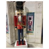4.5 Ft large standing wooden Nutcracker soldier