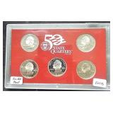2003 S Silver 50 State Quarters Set 5 Coins