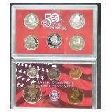 2001 S Silver 5 Coin Set & 5 Silver State Quarters