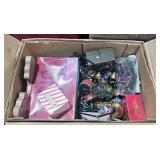 Box of vintage Christmas items