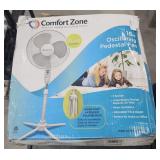 In Box Comfort Zone 16" Oscillating Pedestal Fan