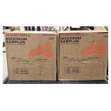 2 Boxes Honeywell Maximum Earplugs w/ Cords