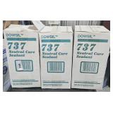 3 Lots 1ea Case of 12 Tubes Dowsil 737 Sealant