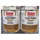 2 lots Oatey Clear Primer 16 fl oz