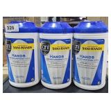 3 tubs instant sanitizing wipes, FDA Food code