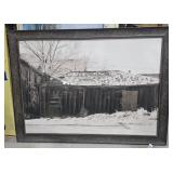 Large wall art picture, Frame W/ glass no shipping