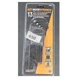 Gearwrench 13pc Ball End Long Arm Hex Key Set