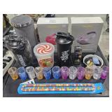Lamp, Headphones, Drink Bottles, CAndy, Kitchen
