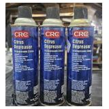 3 cans CRC citrus degreaser