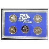 2006 Proof Set US Mint 50 State Quarters 5 Coins