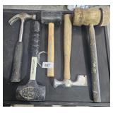 5 Pounding Sticks - 2 Rubber Mallet, 1 Wood Malet
