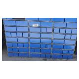 Blue and Gray Hardware storage Bins W/